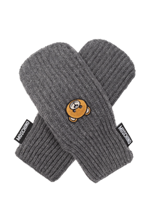 Moschino Beanie with teddy bear motif